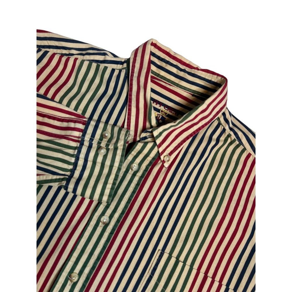Ivy Crew Classics Mens Long Sleeve Multi Colored Button Down Size Large